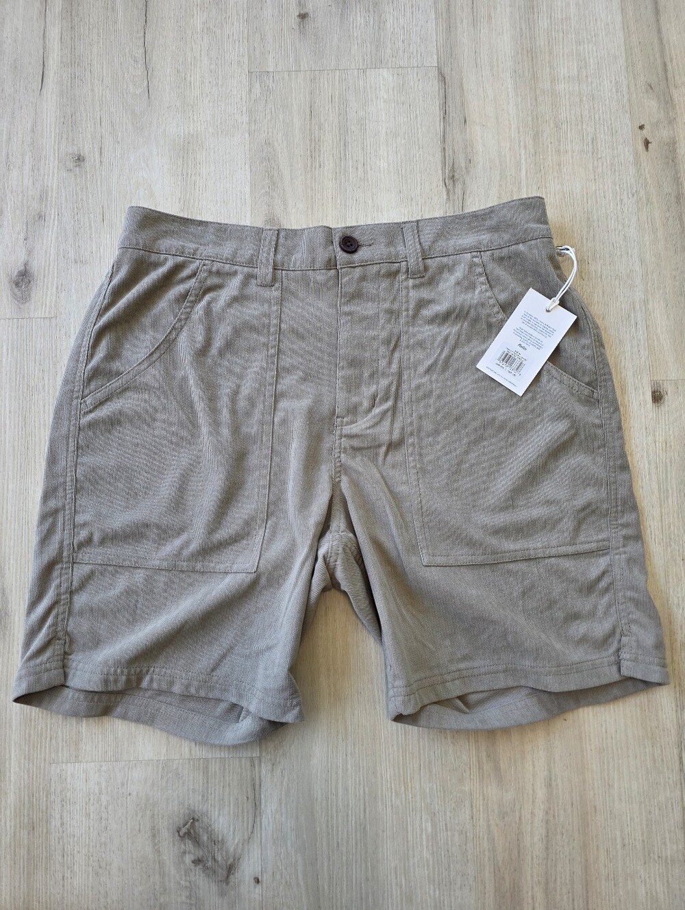 Katin Mens Trails Corduroy Walkshorts Vintage Khaki Size M